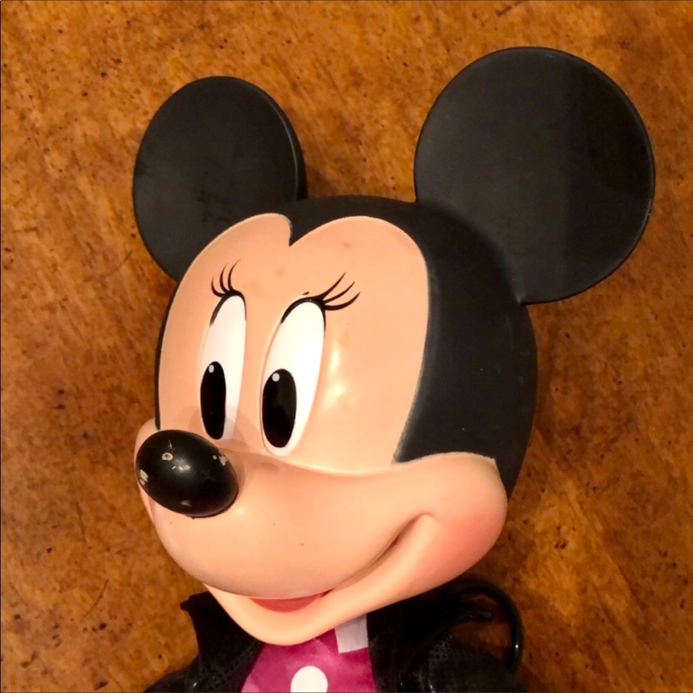 VINTAGE TALKING MINNIE MOUSE DOLL WALT DISNEY ANTIQUE SAYS CUTE PHRASES 12” - Picture 5 of 13
